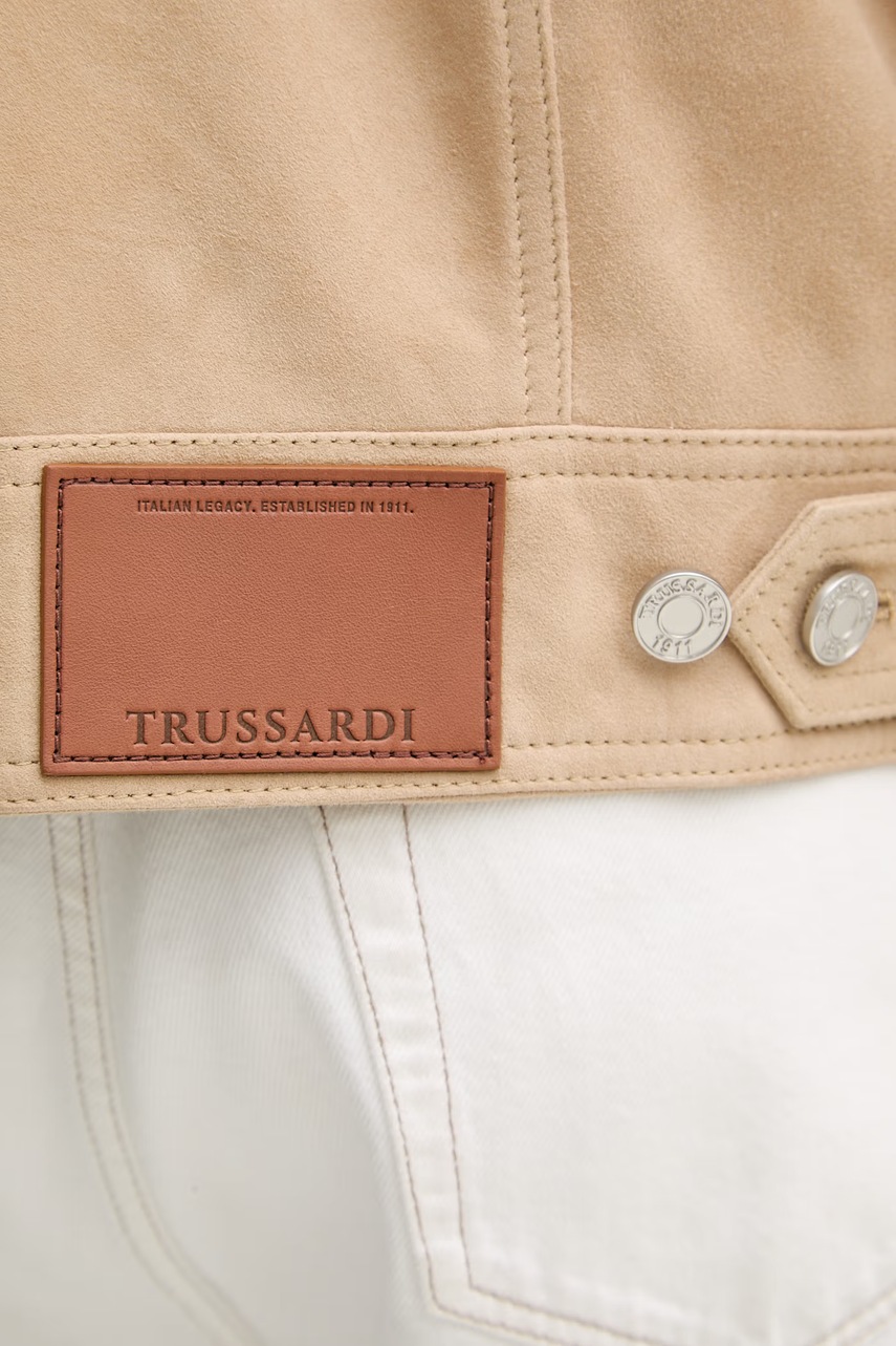 Trussardi bunda pánská semišová (obrázek 6)