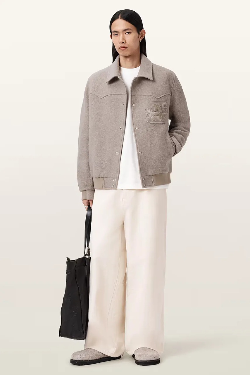 AllSaints bomber pánský vlněný ROYCE