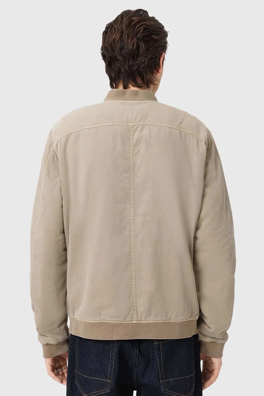 AllSaints bunda bomber pánska bavlnená FORRES