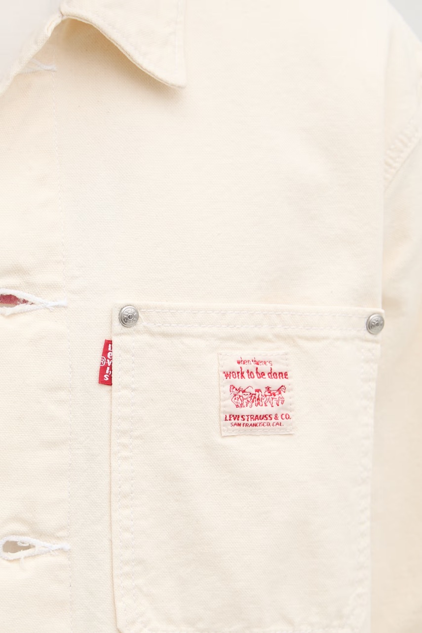 Levi's džínsová bunda pánska bavlnená SUNRISE TRUCKER x WORKWEAR
