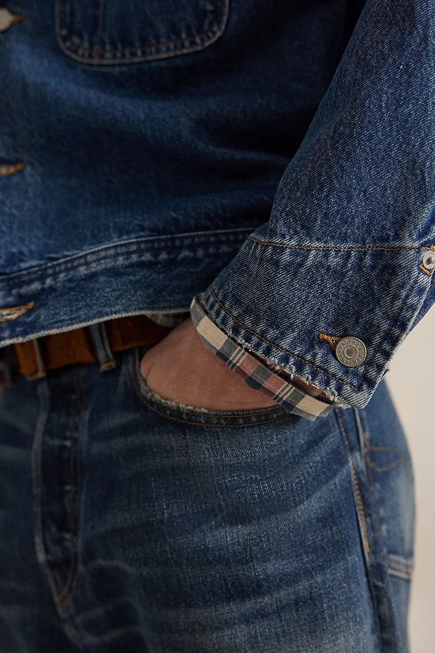 Polo Ralph Lauren Džínsová bunda pánska rifľová