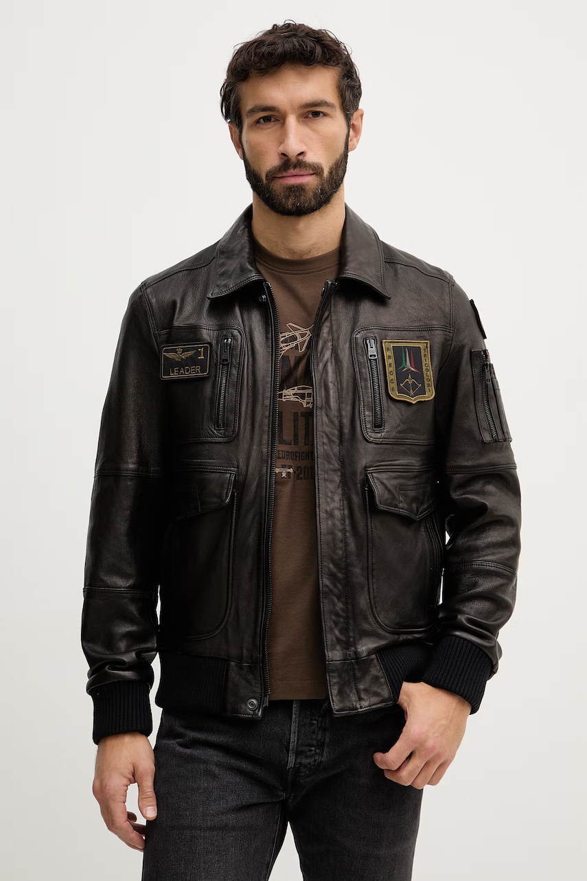 Δερμάτινο μπουφάν Aeronautica Militare