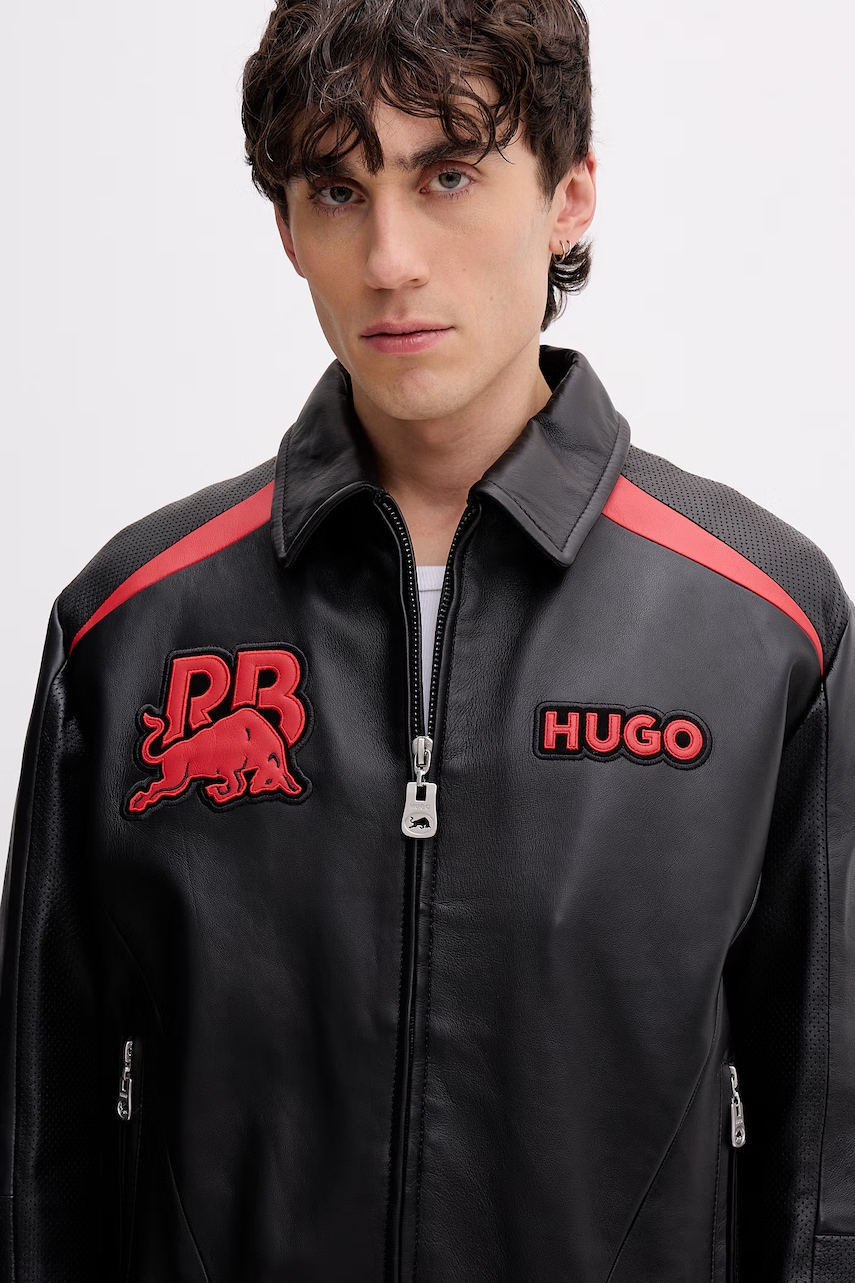 HUGO bunda pánska kožená Lugor_RB