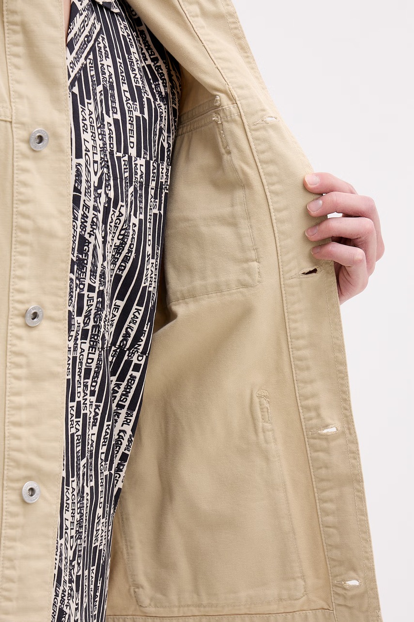 Karl Lagerfeld Jeans krátká bunda pánská bavlněná (obrázek 6)