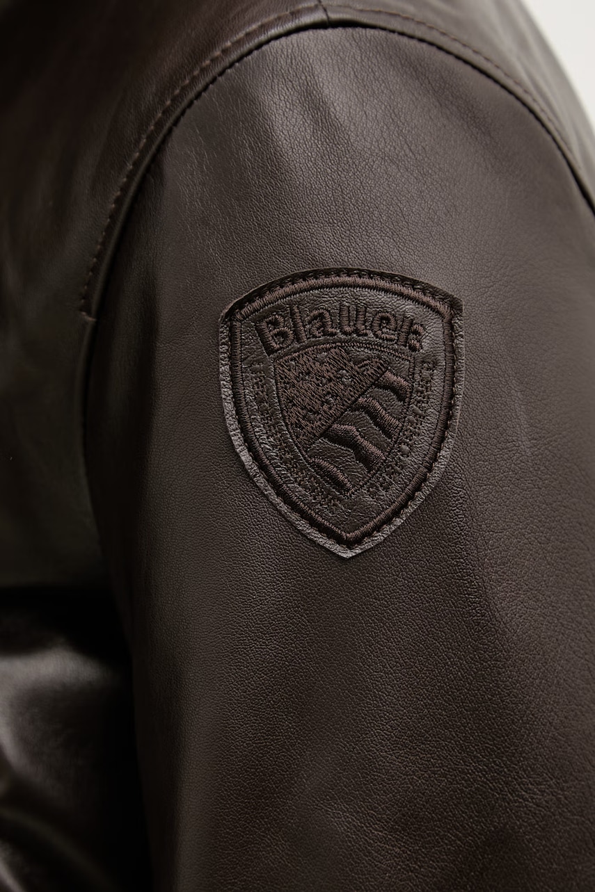 Blauer bunda pilotka pánska kožená CONISTON