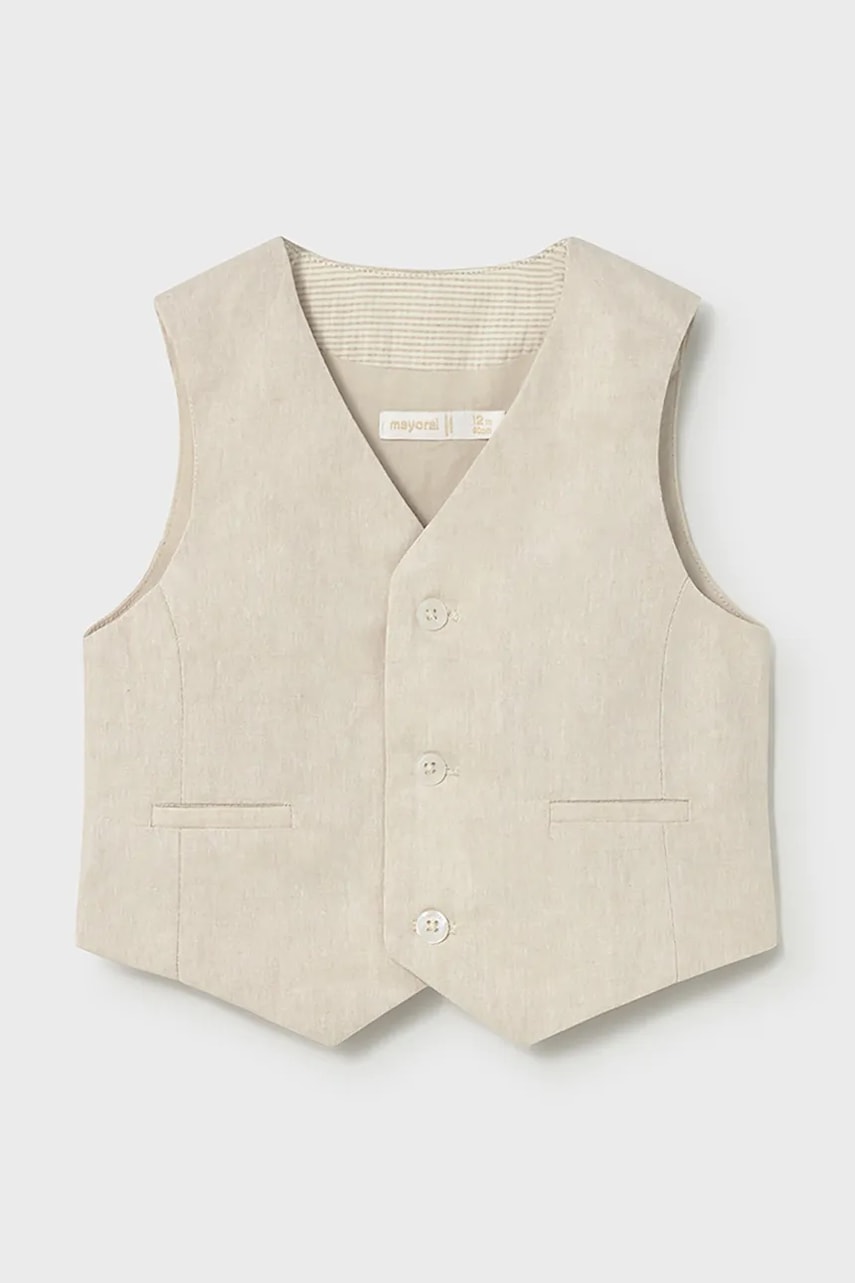 Mayoral vestă pentru copii din amestec de in