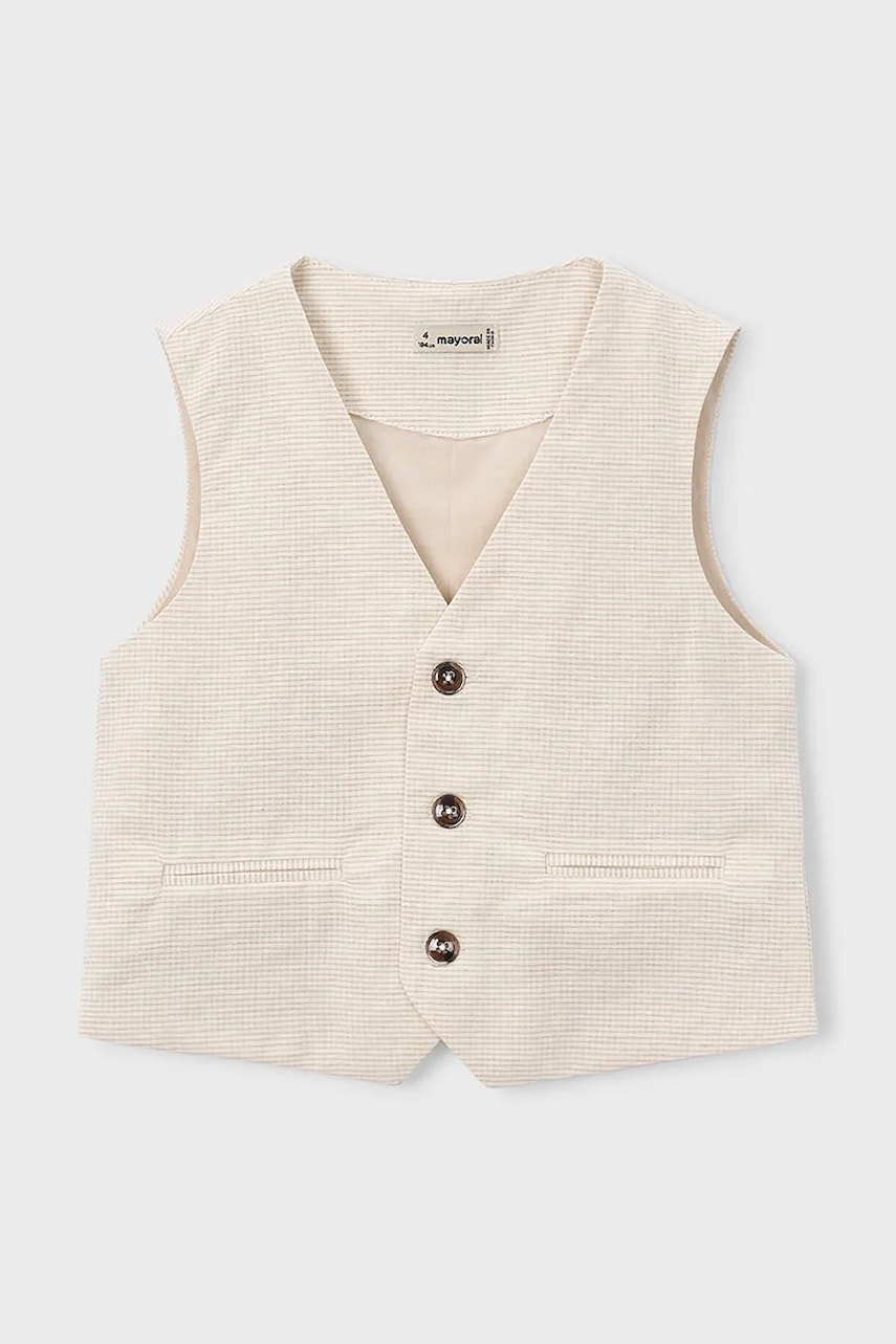 Mayoral vestă pentru copii din amestec de in