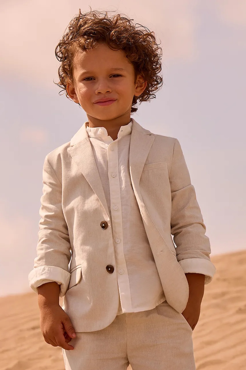 Mayoral sacou din amestec de in pentru copii