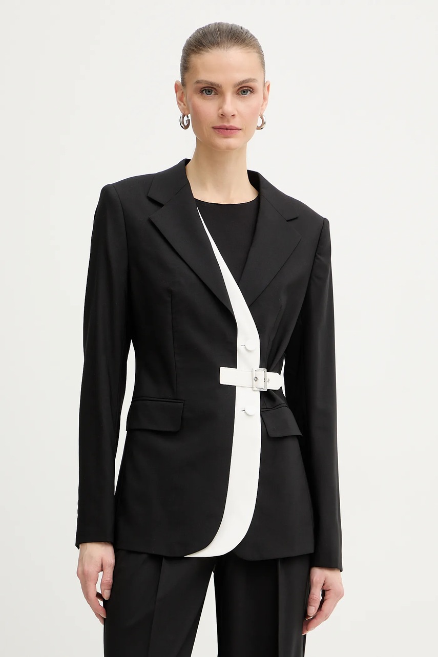 Karl Lagerfeld jachetă cu lână BW ESSENTIAL