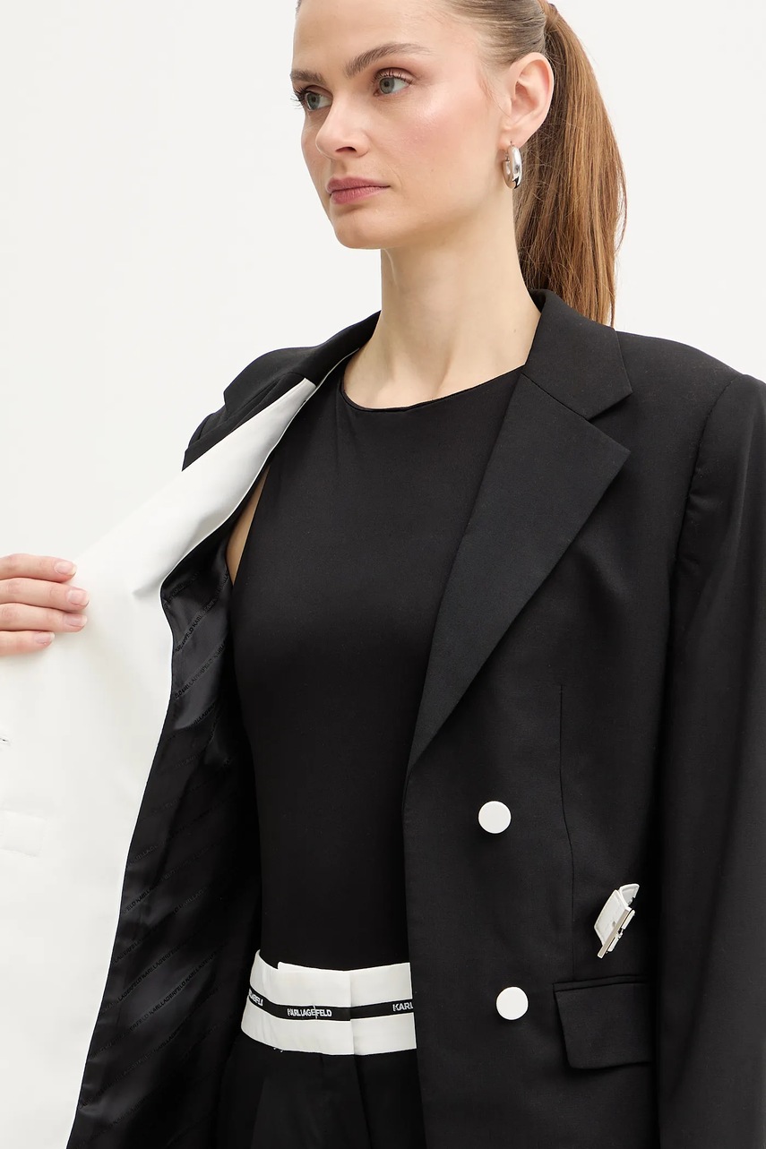 Bunda s prímesou vlny Karl Lagerfeld BW ESSENTIAL