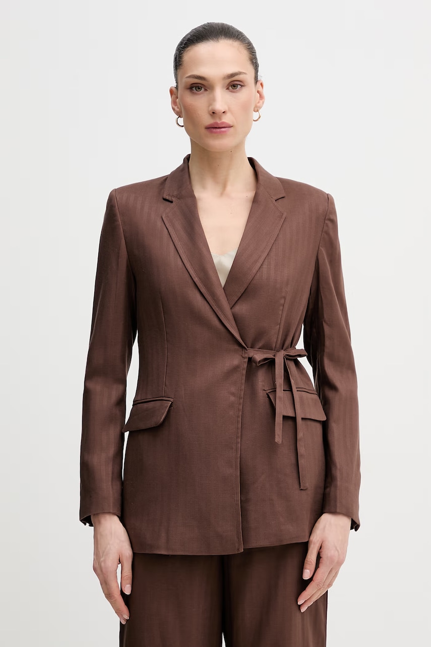 Hoss Intropia blazer din amestec de in