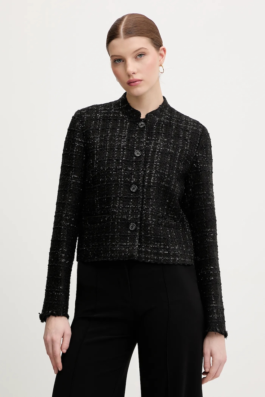 Joop! sacou culoarea negru, un singur rând de nasturi, uni, 30100165