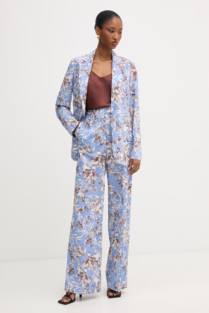 Liu Jo jednořadé sako dámské bavlněné