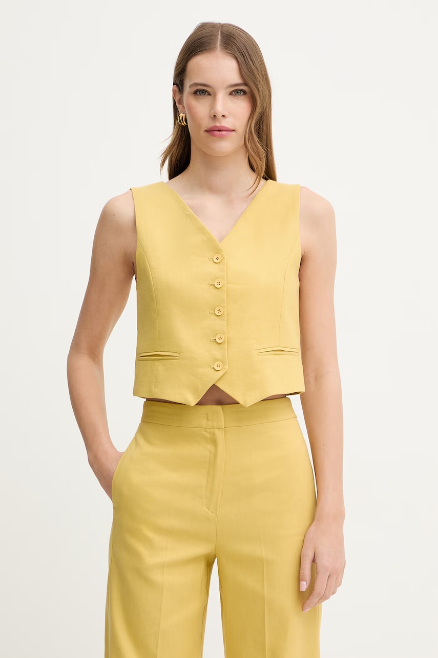 iBlues Σακάκι - μονόπετο γιλέκο Γυναικείο με πρόσμιξη λινού GABARRA