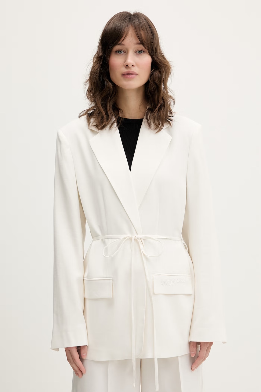 Blazer με μείγμα λινών Karl Lagerfeld Jeans