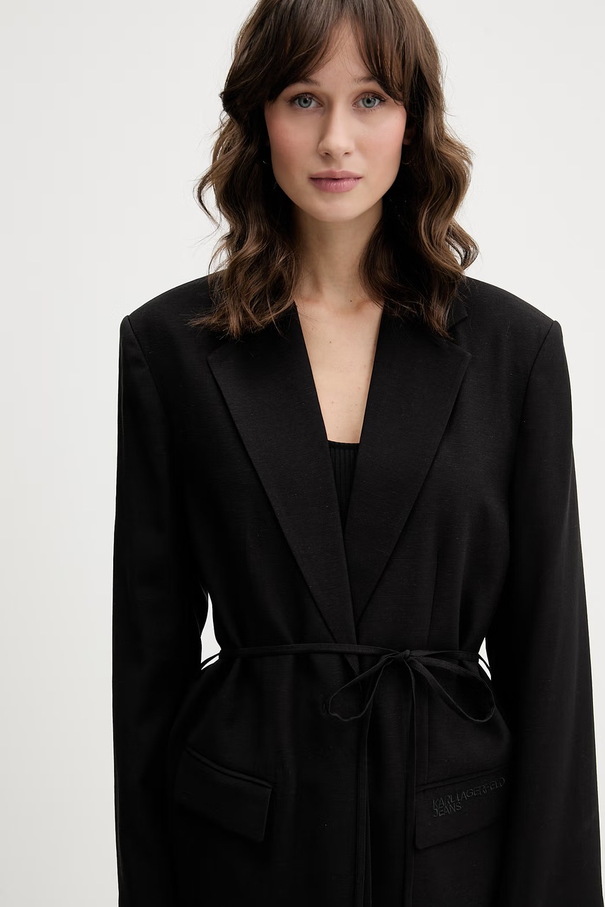 Sako s příměsí lnu Karl Lagerfeld Jeans (obrázek 4)