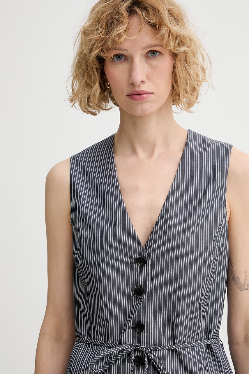 rag & bone jednoradová vesta dámska bavlnená Paulette