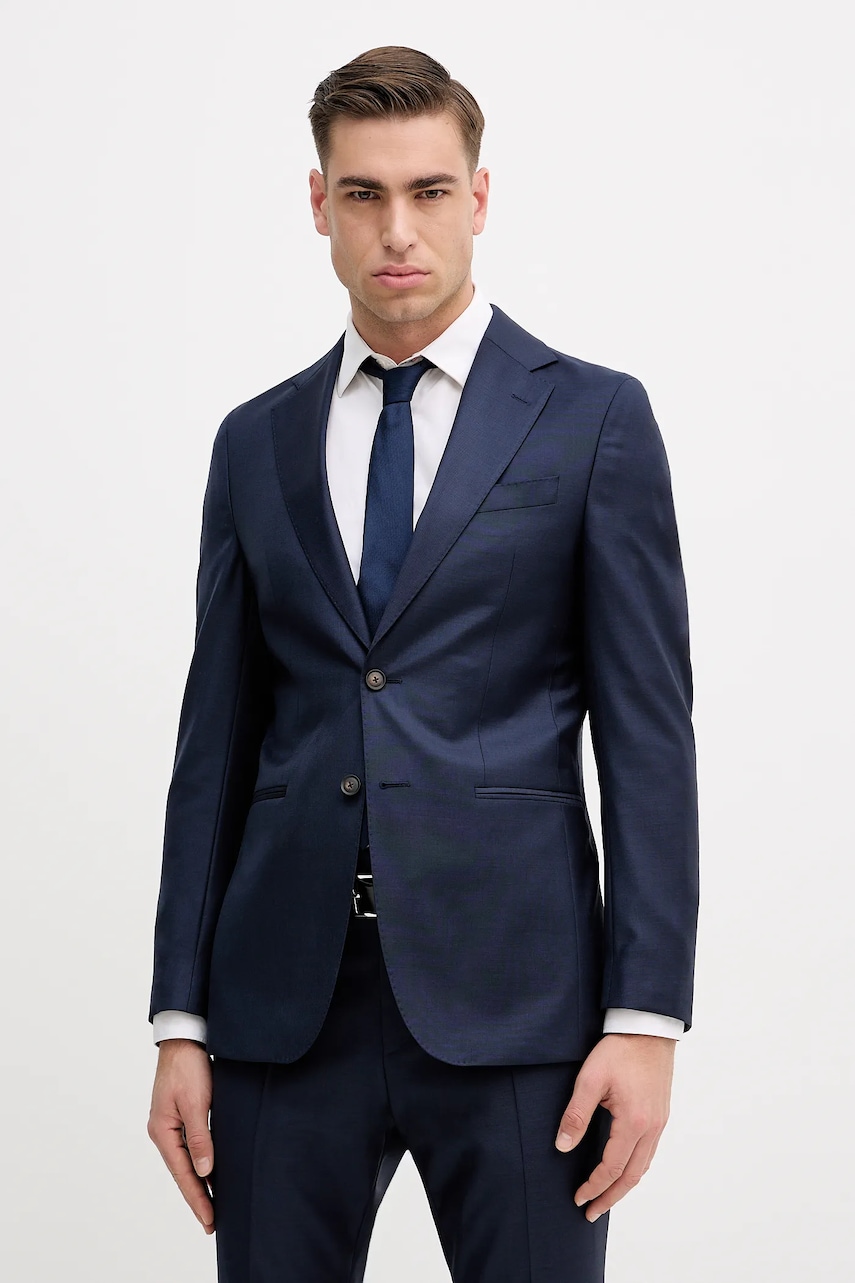 Oblek s příměsí vlny BOSS C-Huge-2pcs-261