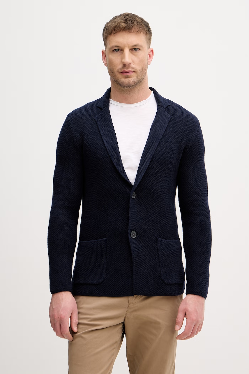 United Colors of Benetton Μονόπετο σακάκι ανδρικό με πρόσμιξη μαλλιού