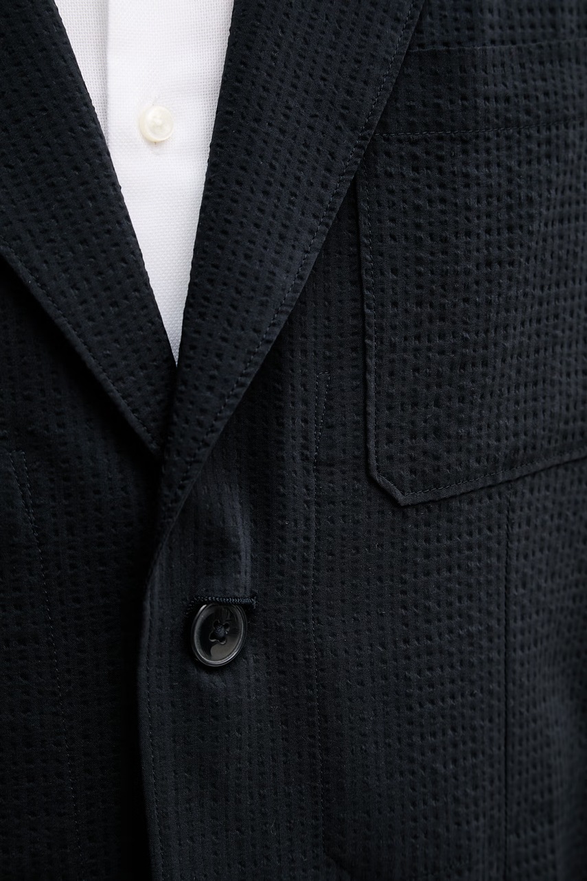 Armani Exchange jednoradové sako pánske s lyocellom