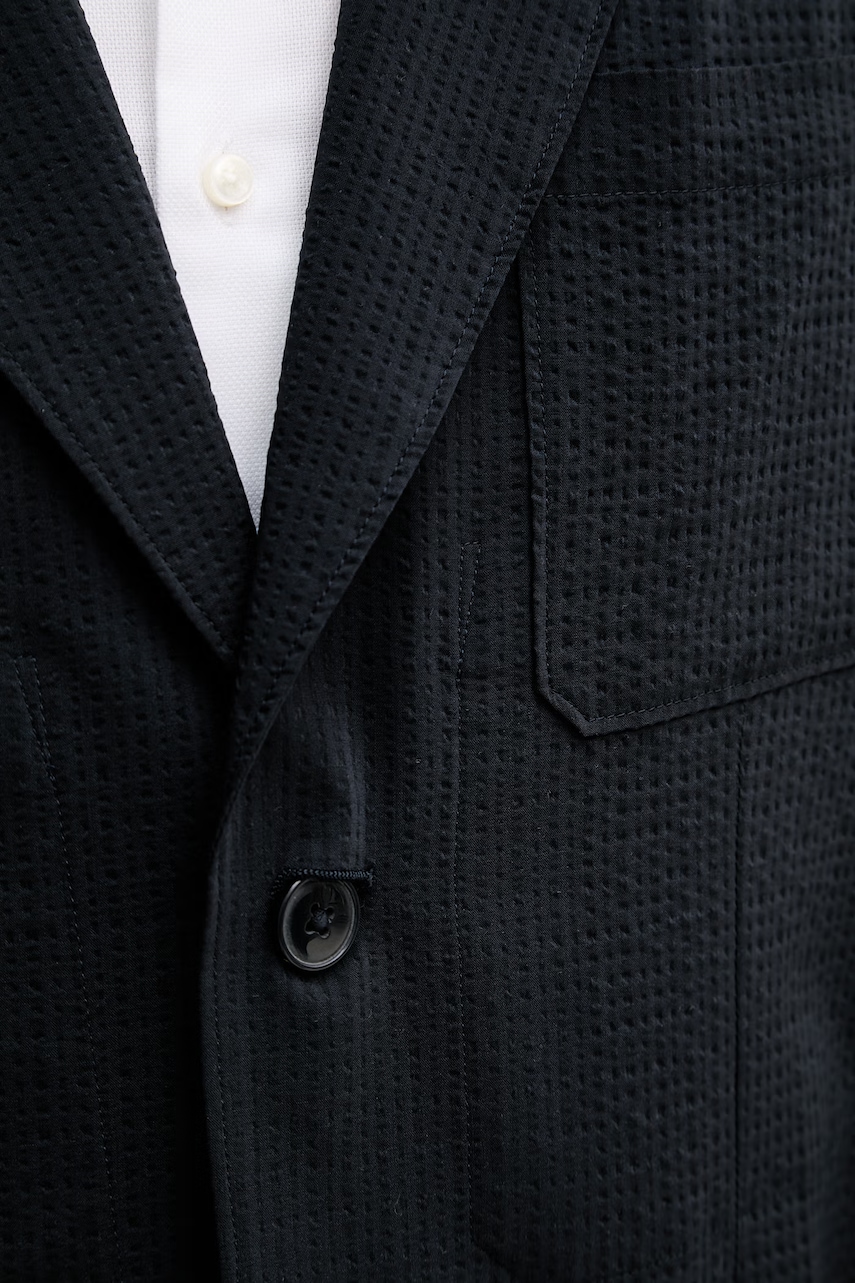Armani Exchange jednoradové sako pánske s lyocellom