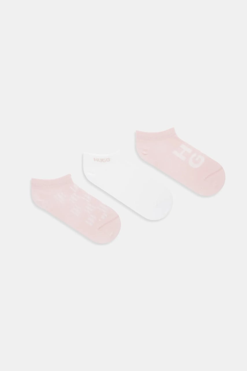 Levně Ponožky HUGO 3P AS LOGO CC W 3-pack bílá barva, 50553447