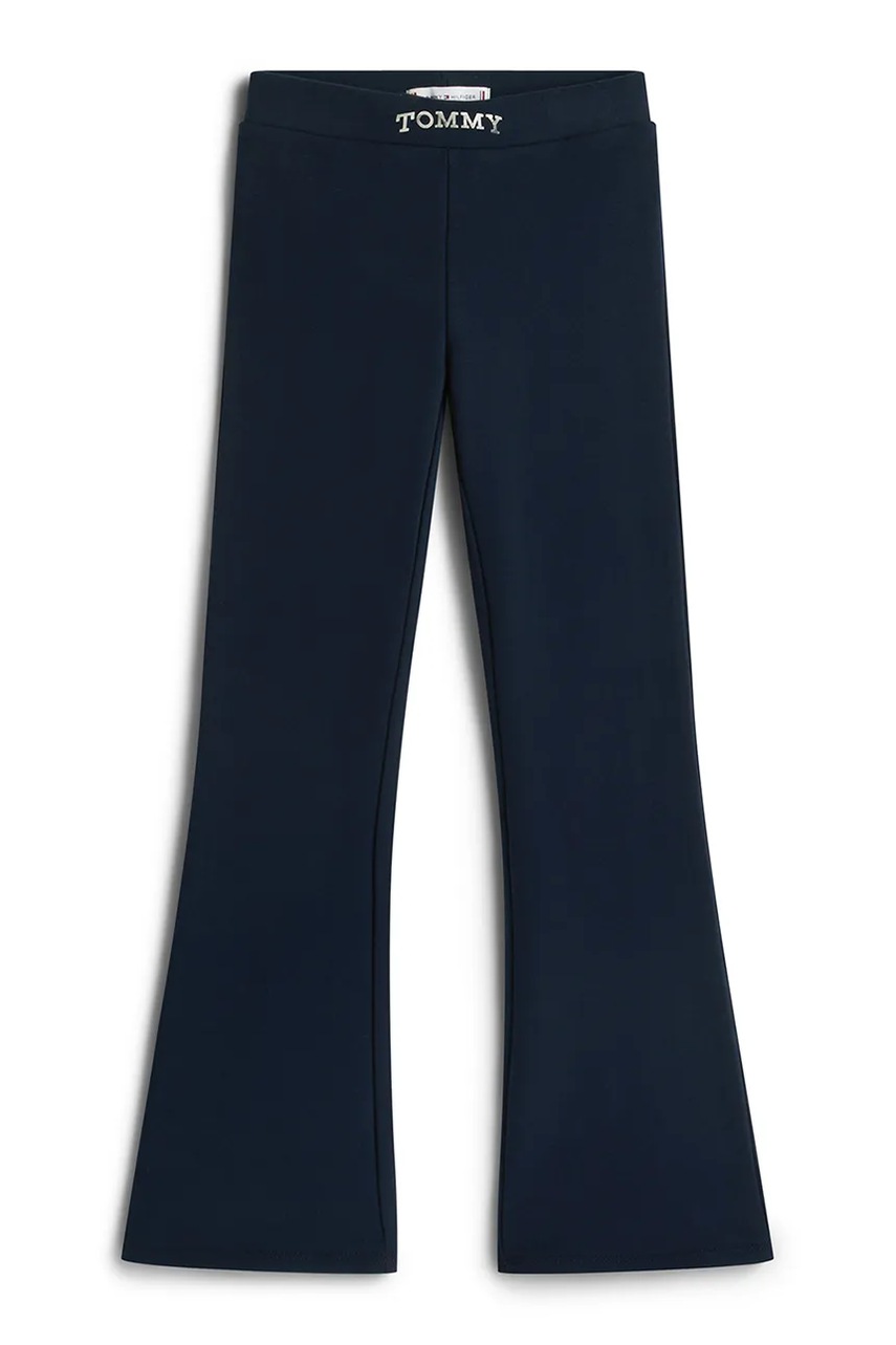 Детские леггинсы Tommy Hilfiger цвет синий однотонные KG0KG08980