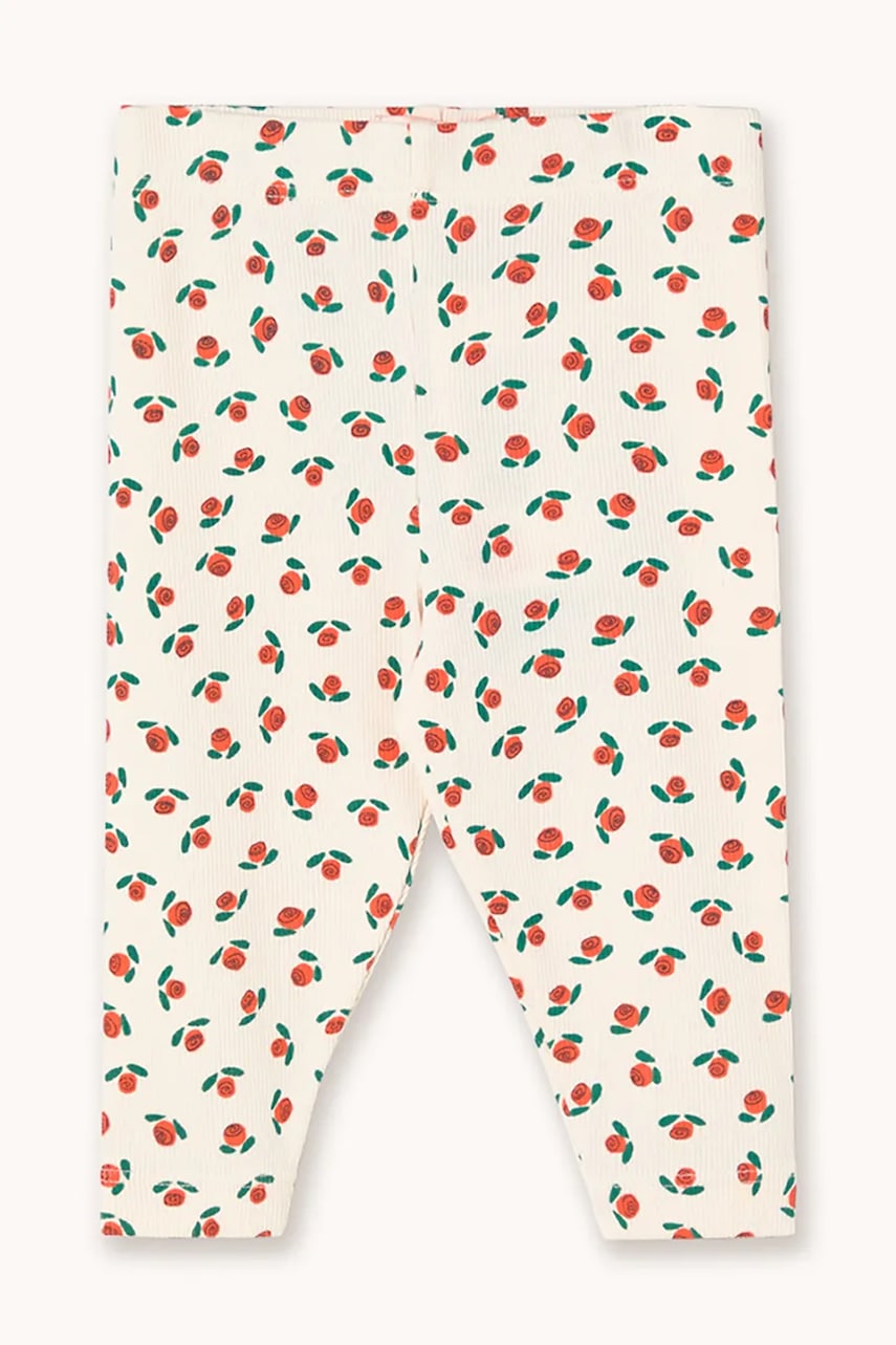 E-shop Kojenecké legíny Tinycottons TINY ROSES RIB BABY PANT