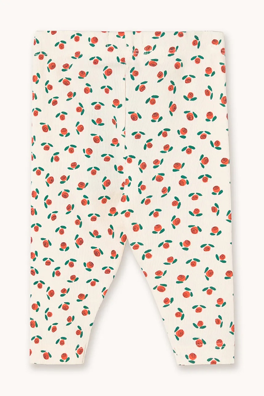 Легінси для немовлят Tinycottons TINY ROSES RIB BABY PANT