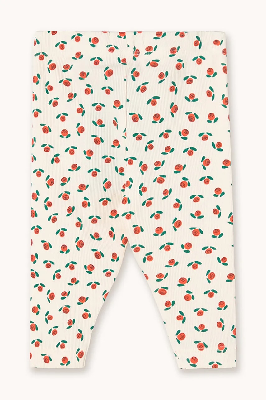 Legíny pre bábätká Tinycottons TINY ROSES RIB BABY PANT