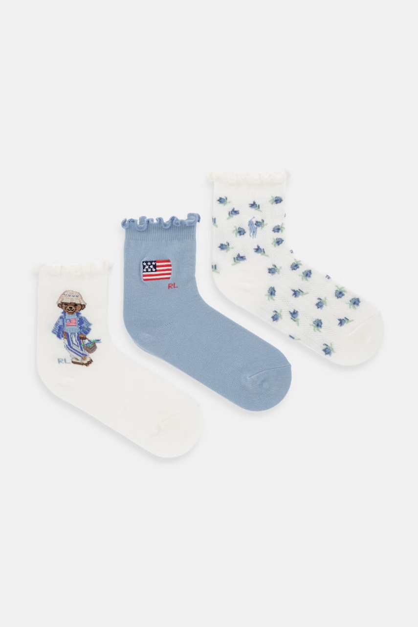 Detské ponožky Polo Ralph Lauren 3-pak