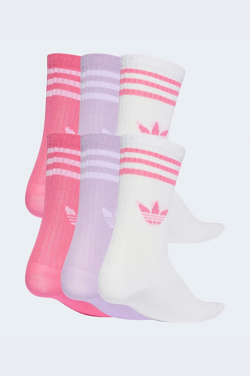 Дитячі шкарпетки з бавовною adidas Originals 6-pack