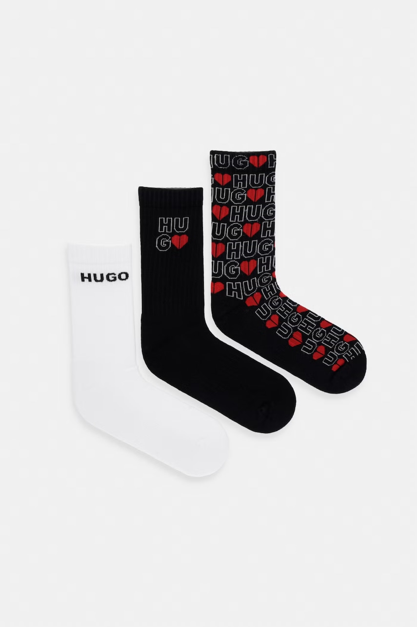 HUGO Ponožky pánske 3P QS VALENTINE CC 3-pak