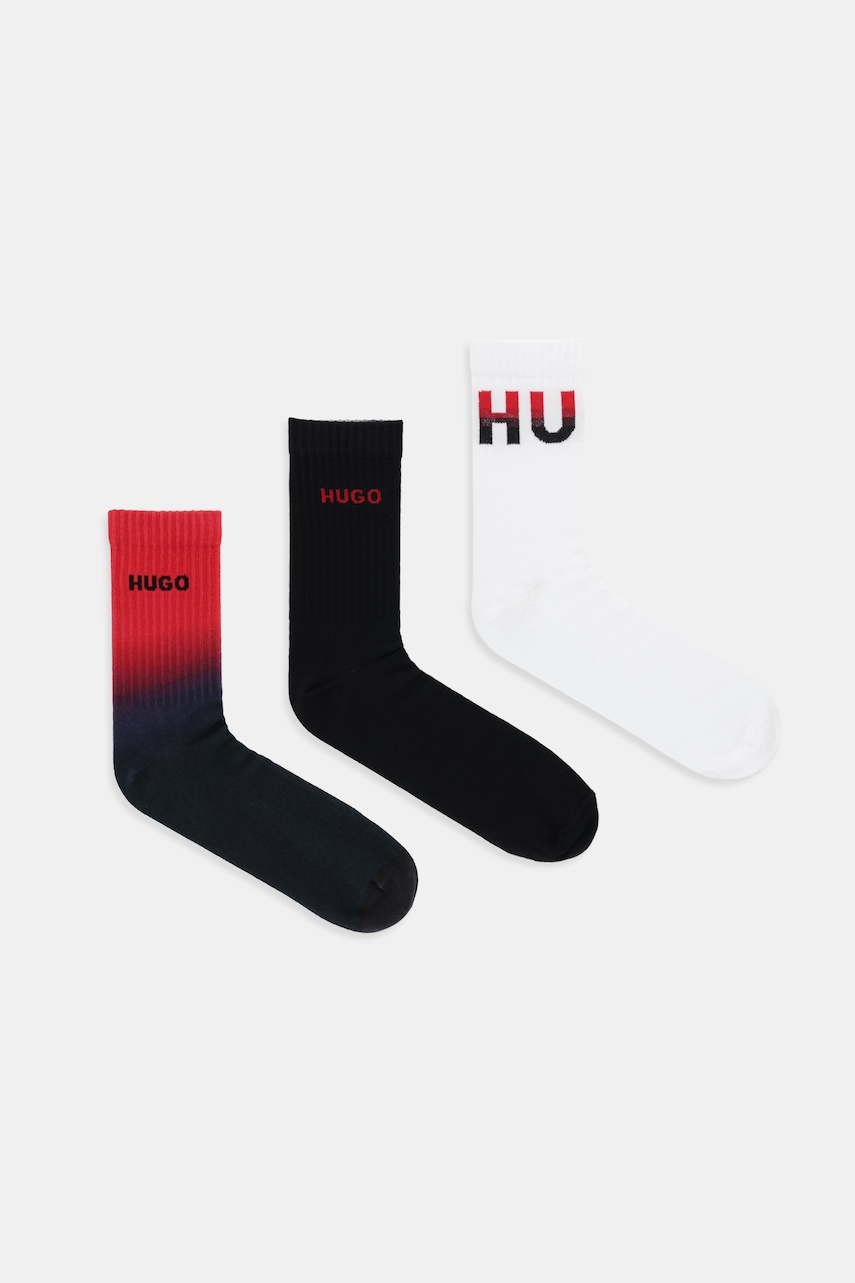 Κάλτσες HUGO 3P QS RIB RISING CC 3-pack