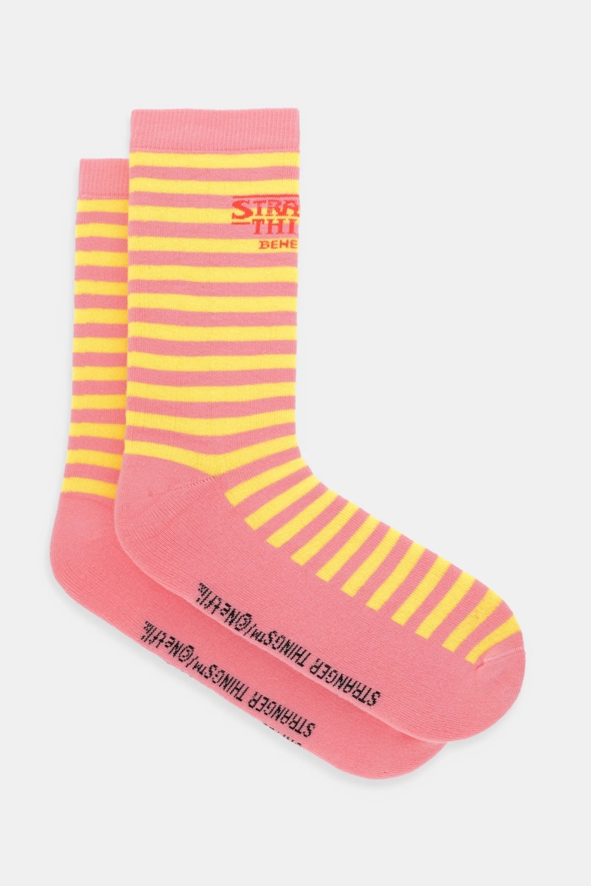 United Colors of Benetton șosete x Stranger Things culoarea roz, 6AO32703A