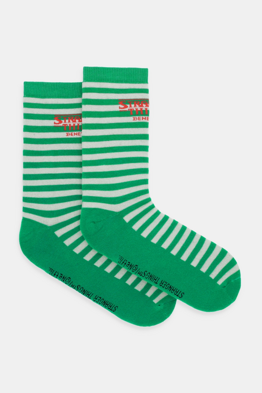 United Colors of Benetton șosete x Stranger Things culoarea verde, 6AO32703A