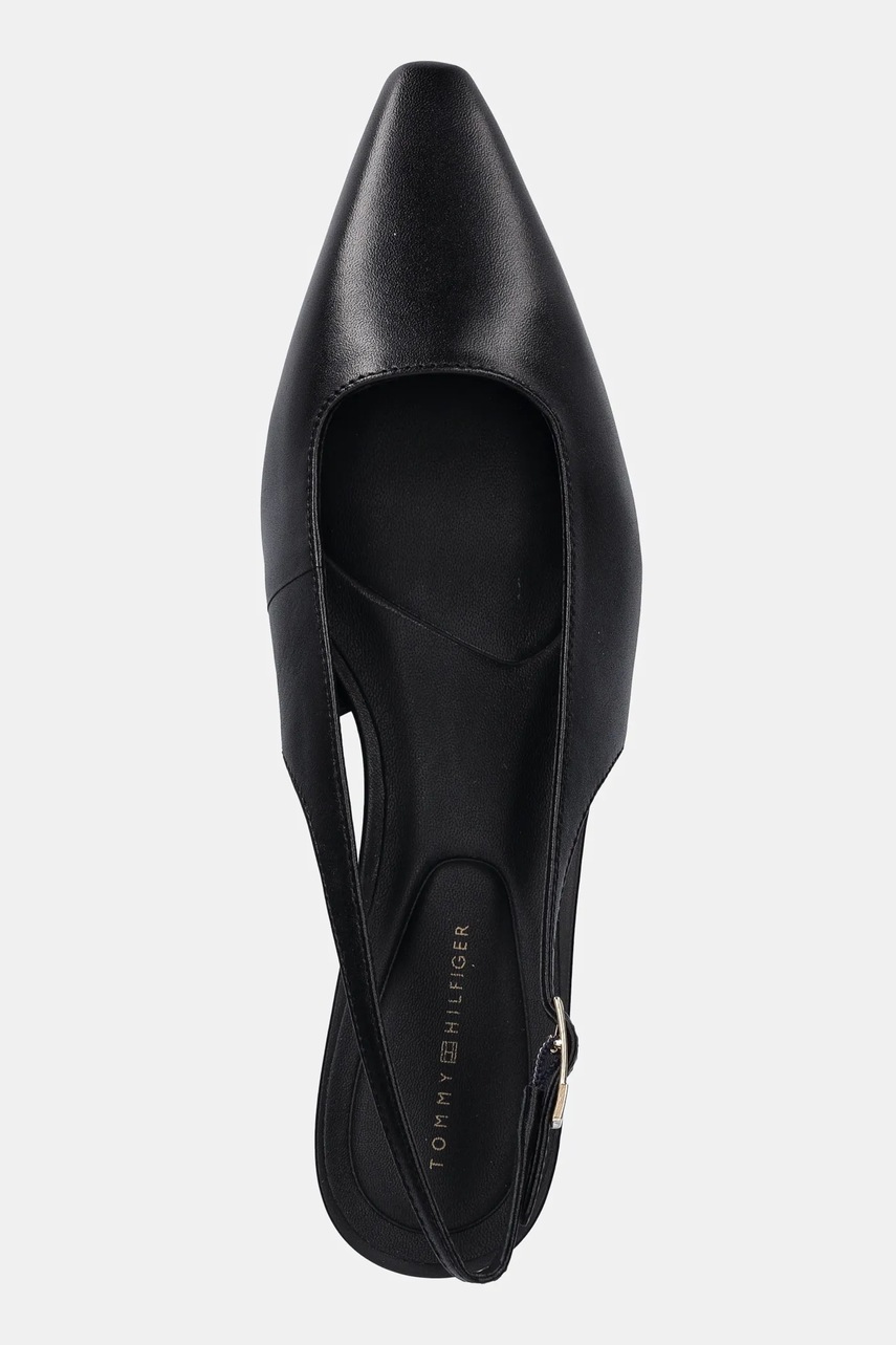 Kožené lodičky Tommy Hilfiger TH BUCKLE SLINGBACK LOW PUMP