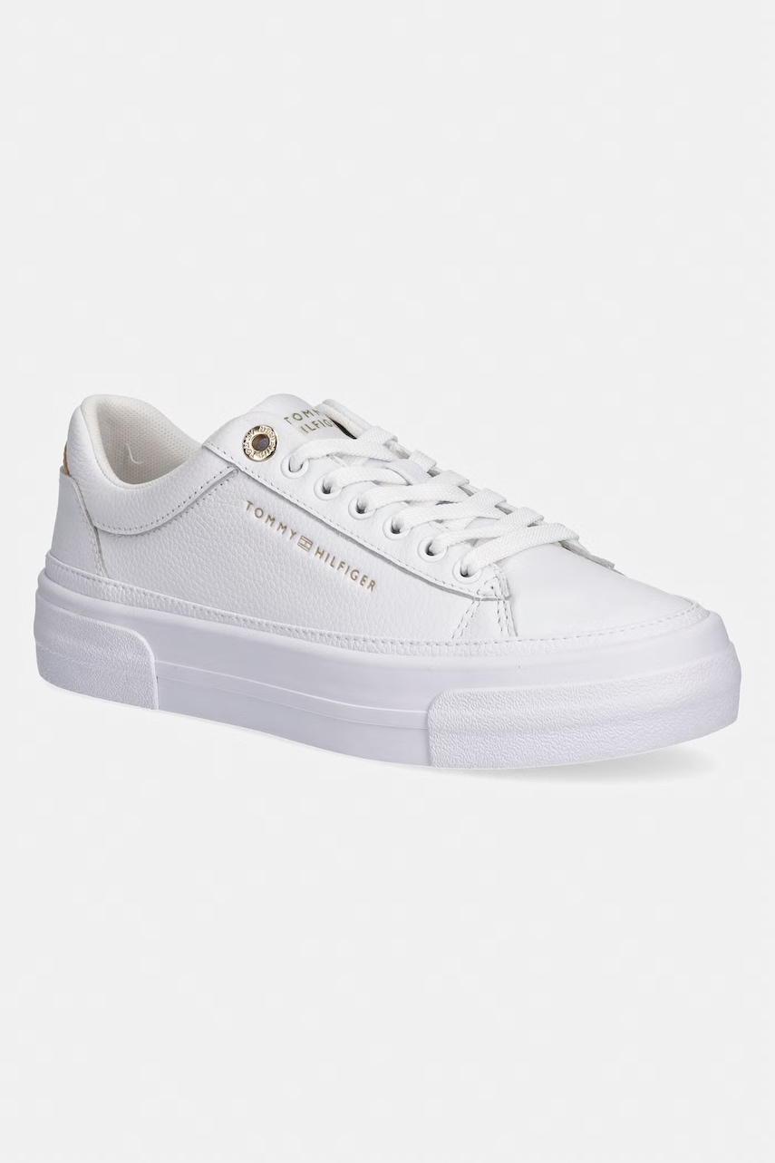 Πάνινα παπούτσια Tommy Hilfiger TH PLATFORM SNEAKER TUMBLED LTR