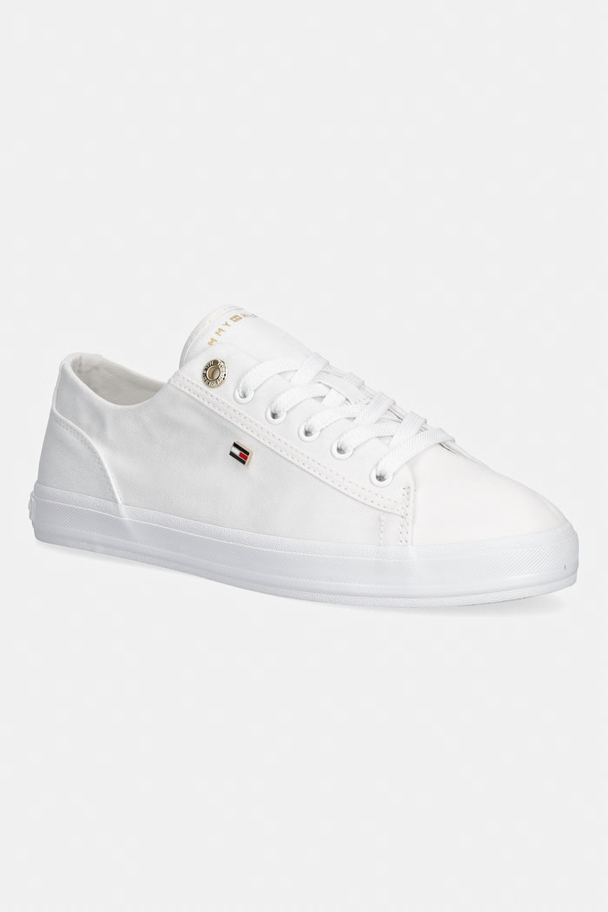 Tommy Hilfiger TH FOXING SNEAKER CANVAS πάνινα sneakers γυναικεία