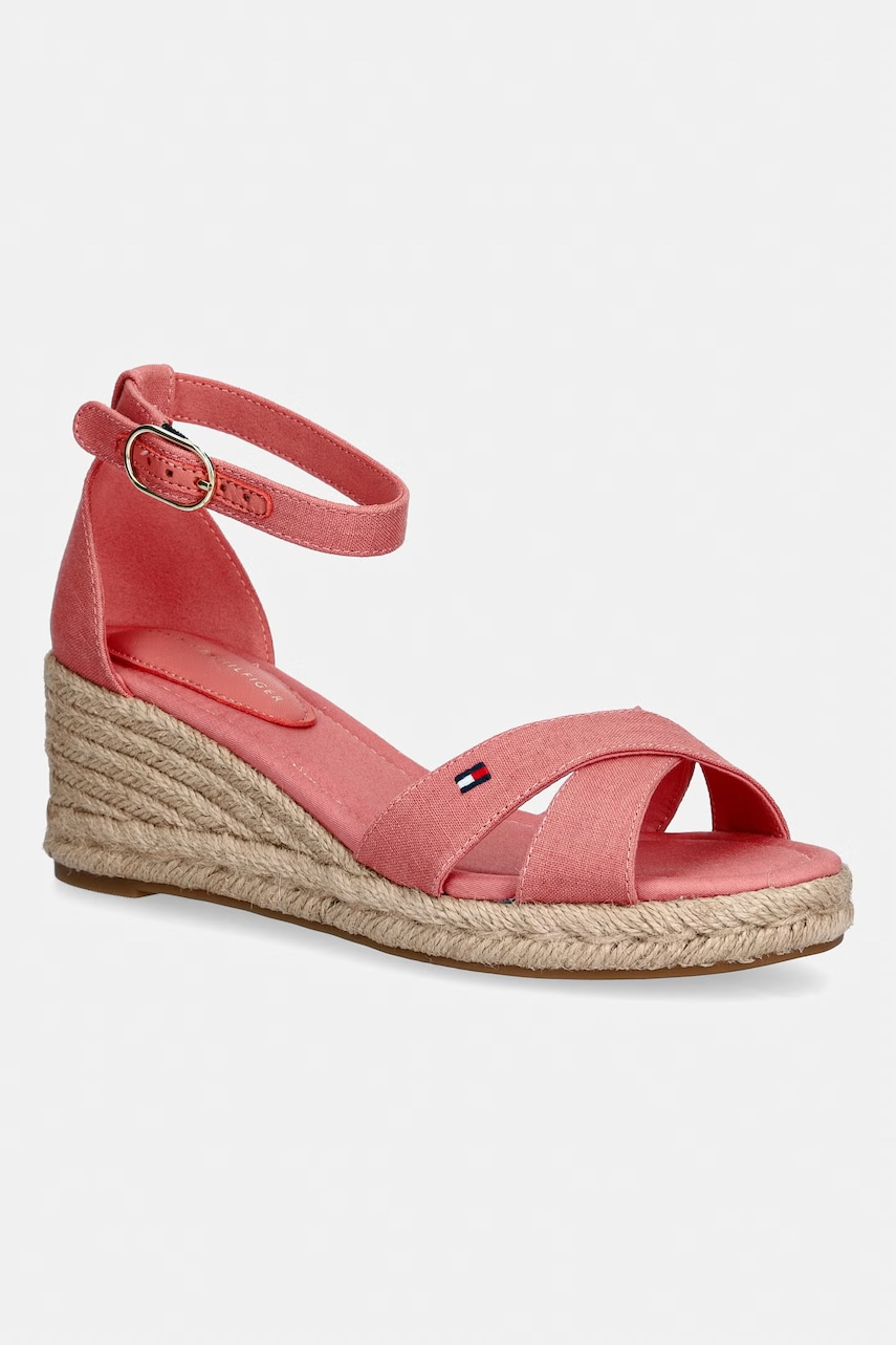 Tommy Hilfiger sandale wedges MID WEDGE ESPAD X CROSS