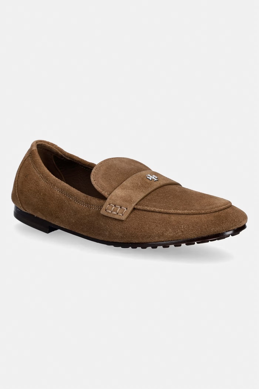 E-shop Tory Burch dámske semišové mokasíny Ballet Loafer