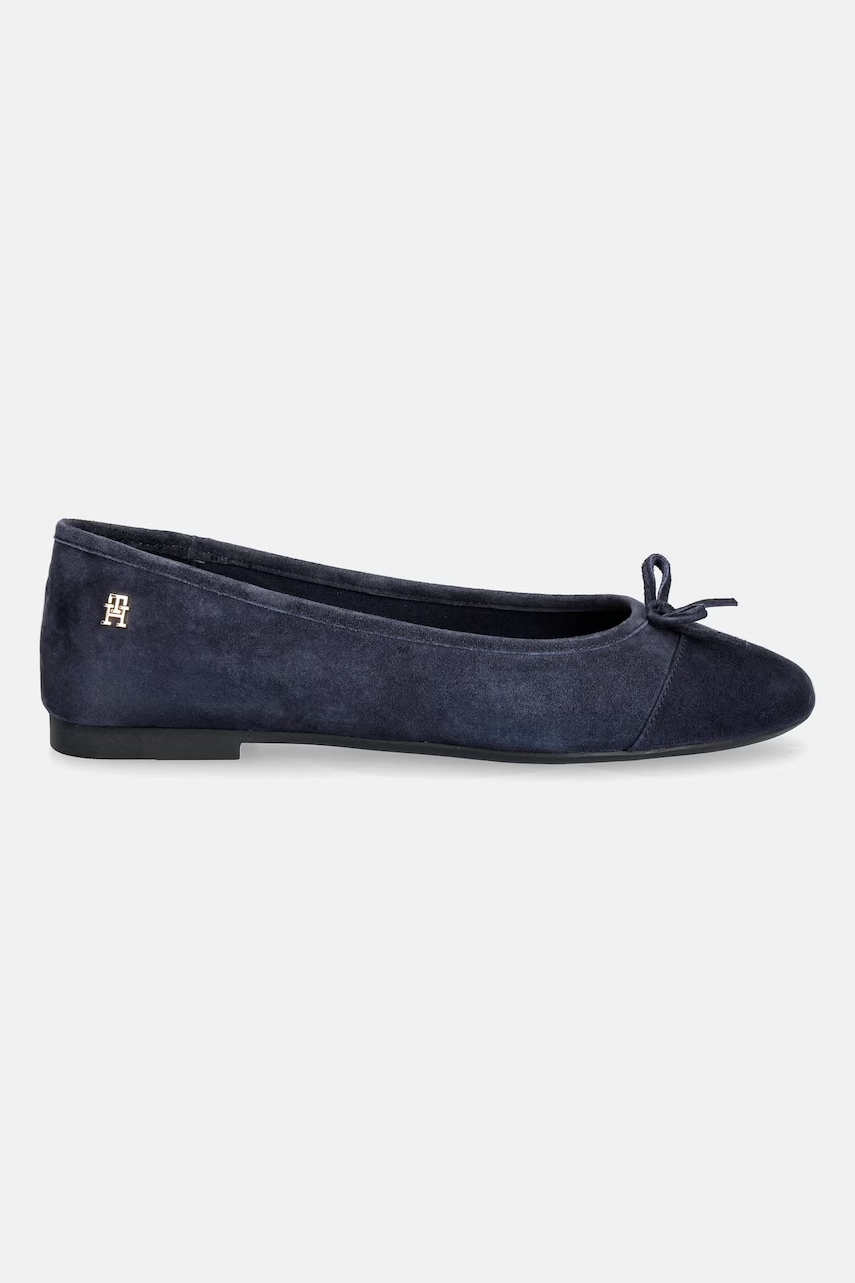 Tommy Hilfiger μπαλαρίνες σουέτ HILFIGER SUEDE BALLERINA