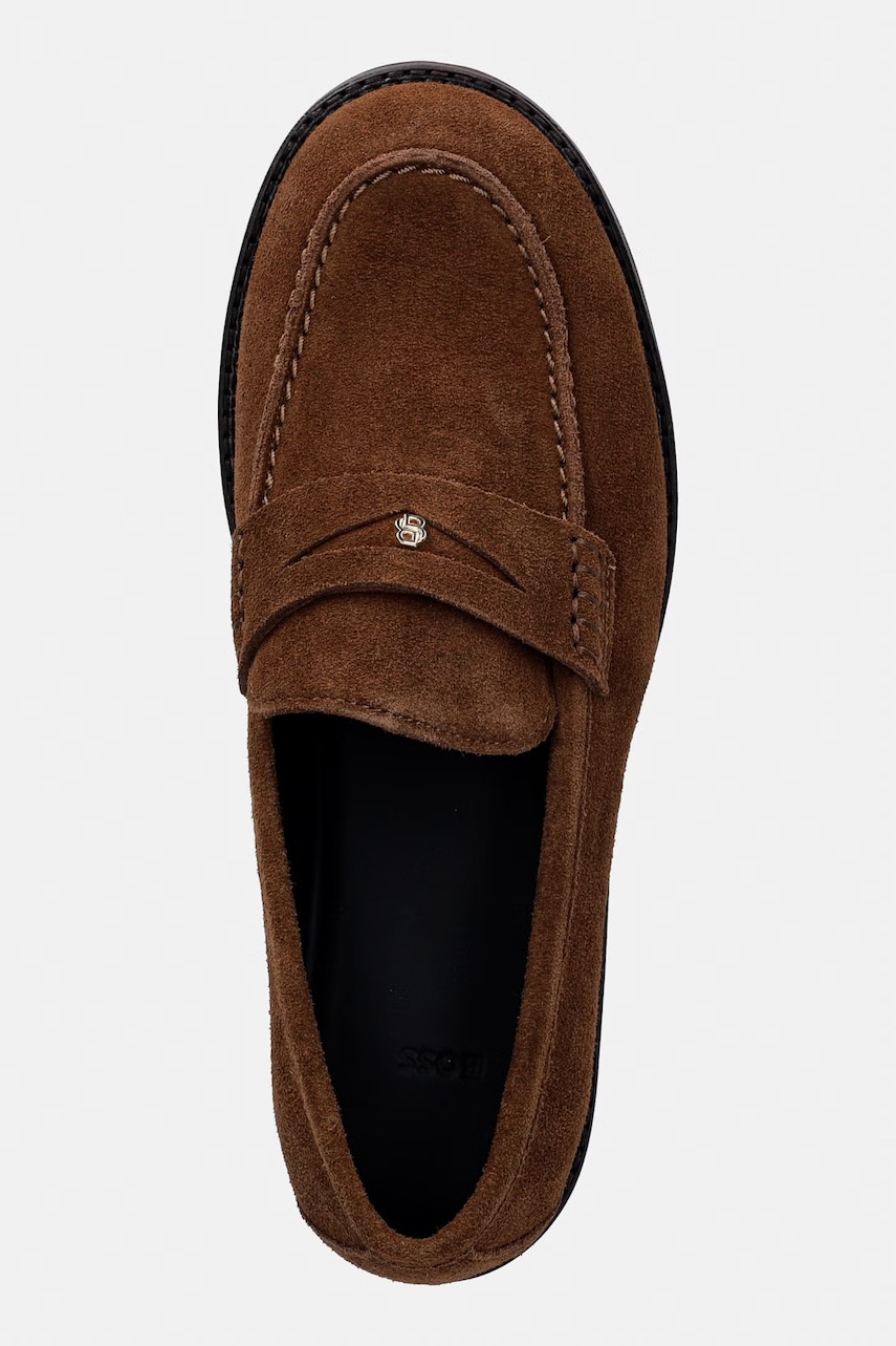 Semišové mokasíny BOSS Eleri