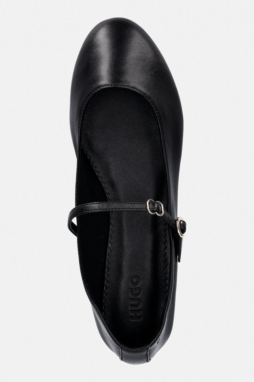 Kožené baleríny HUGO Tylia