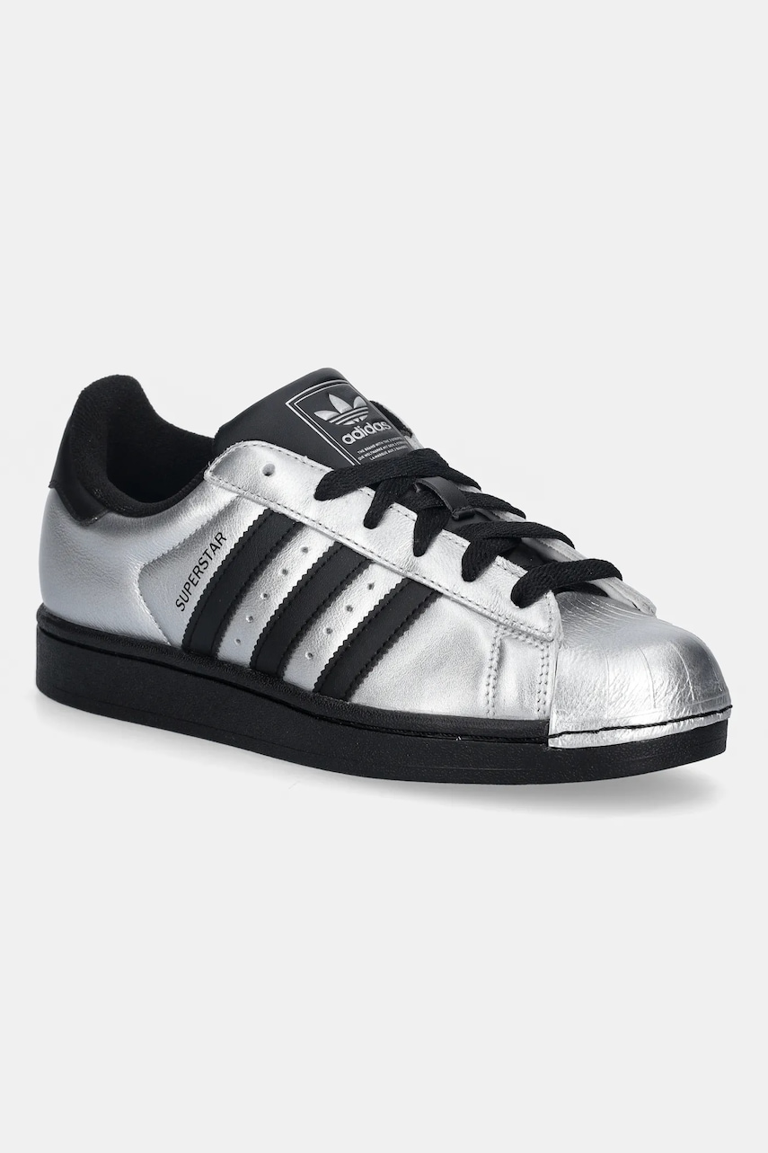 adidas Originals sneakersy skórzane Superstar II damskie kolor srebrny IH1599