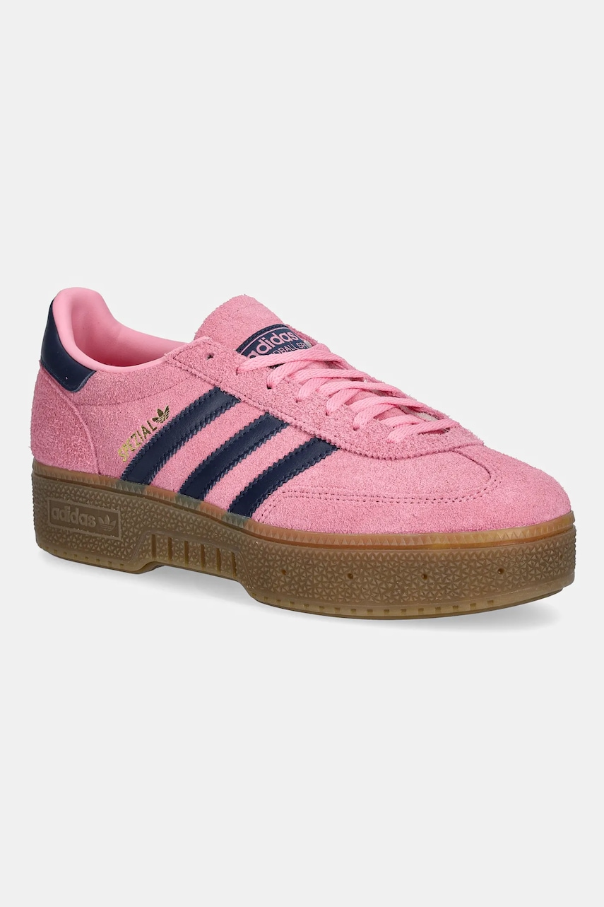 adidas Originals sneakers din piele întoarsă Handball Spezial Bold culoarea roz, IH9184