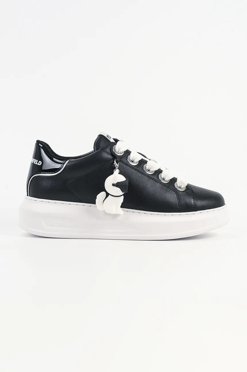 Karl Lagerfeld sneakers din piele KAPRI culoarea negru, KL62536C