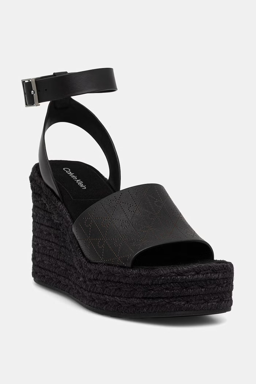 Calvin Klein sandale WEDGE ESPAD 70 AOP LTH