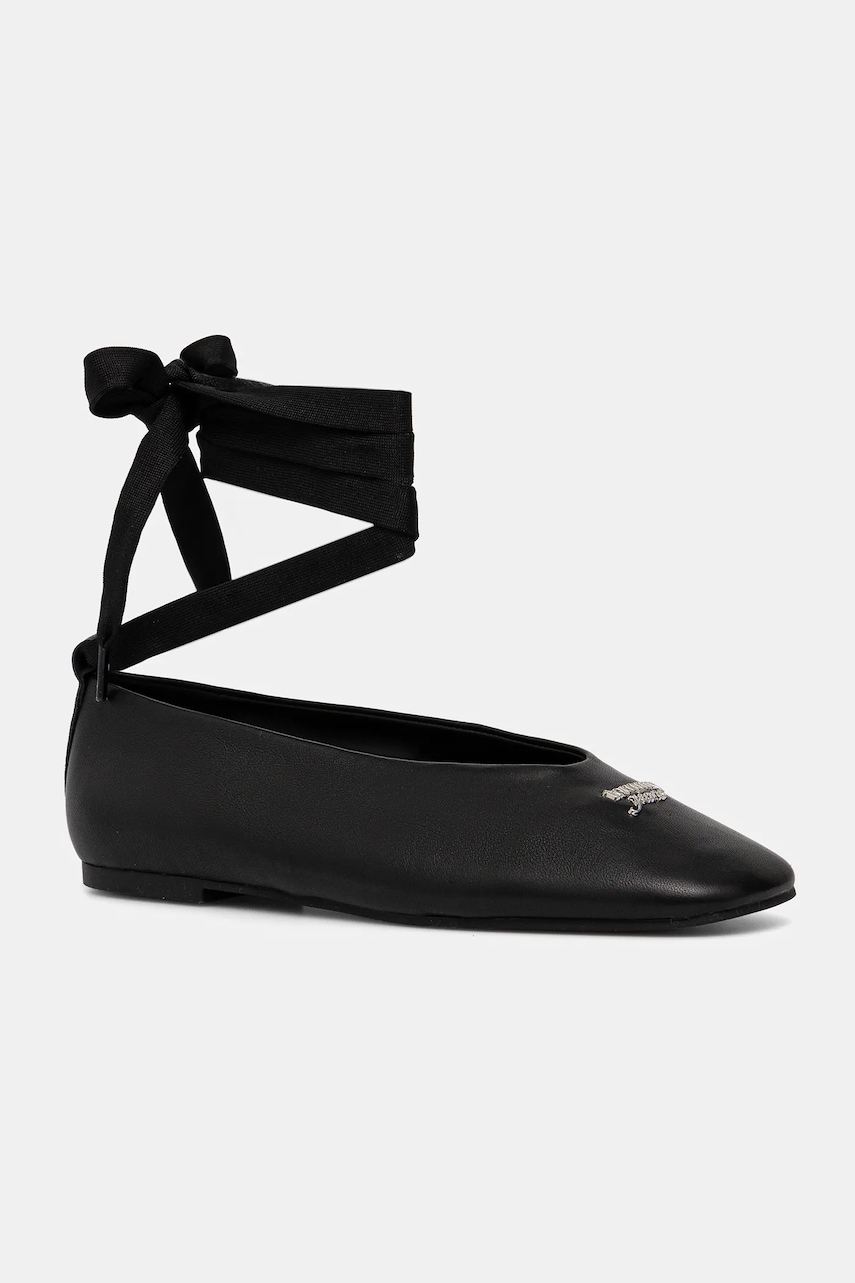Δερμάτινες μπαλαρίνες Tommy Hilfiger TJW BALLERINA WITH LACES