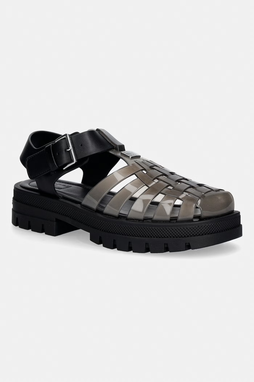 Tommy Jeans σανδάλια με ανοιχτό τακούνι Γυναικεία TJW JELLY FISHERMAN SANDAL